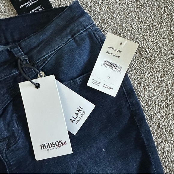 Girls Hudson Alani Ankle Crop Jeans Size 12 - Picture 2 of 7